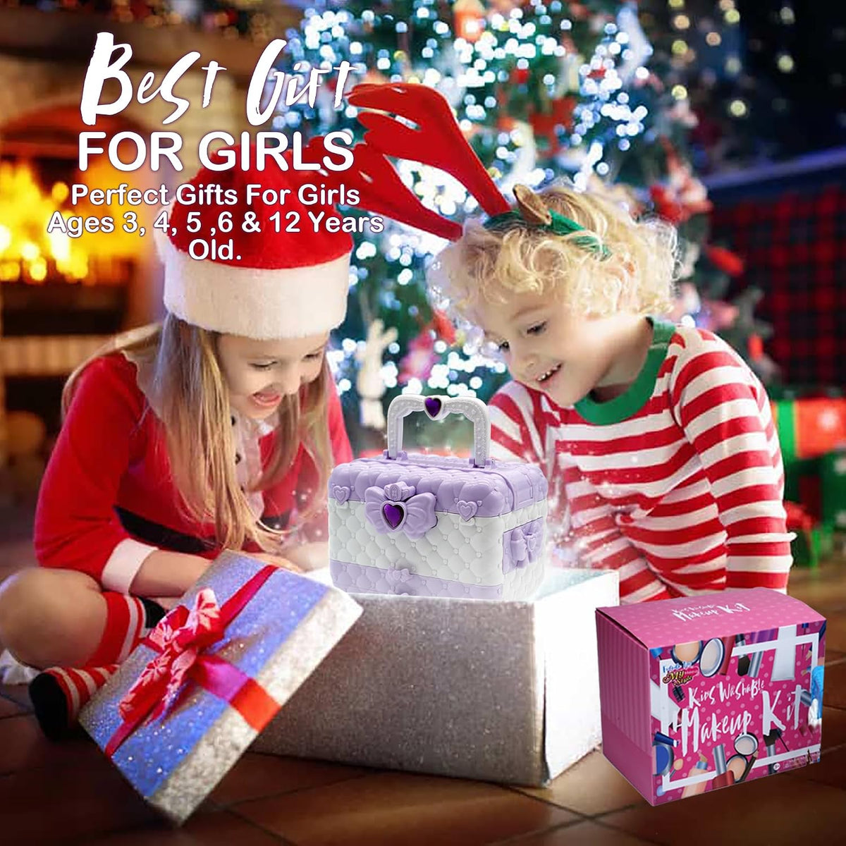 Juegos de maquillaje para niñas \u2013 Kit de maquillaje para niñas...