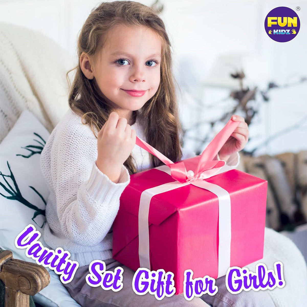 Kit de maquillaje para niños, FunKidz 60 piezas de juguetes cosméti...