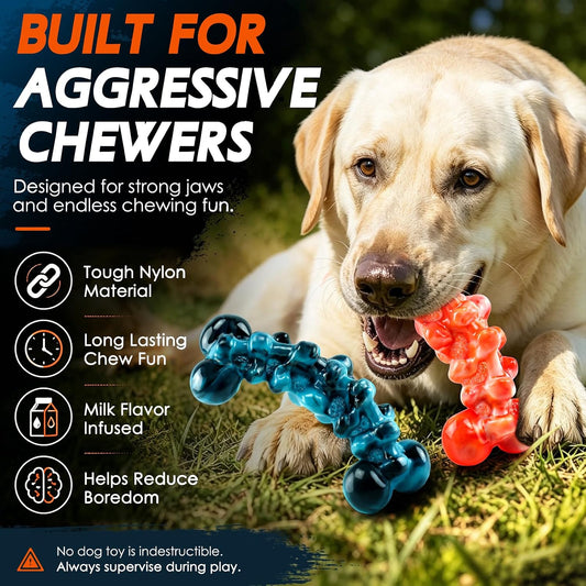 WOWBALA Juguetes para perros para masticadores agresivos, juguete |...