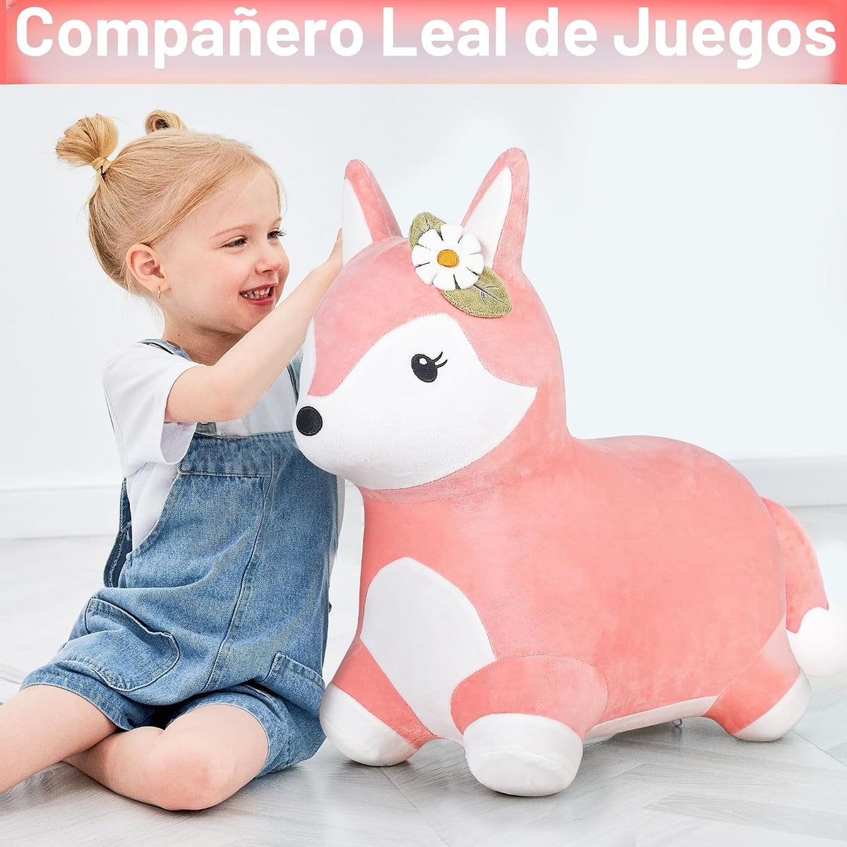 iPlay, iLearn Bouncy Pals Caballo Saltarín Zorro, Juguete Inflable...