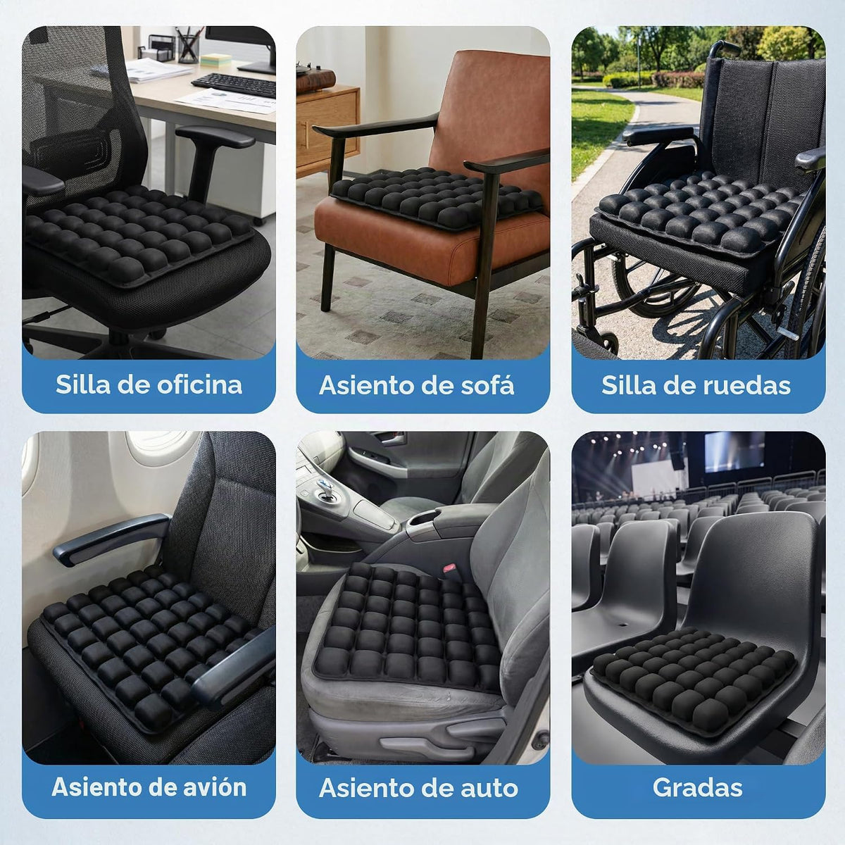 Sondour - Cojín de viaje para asiento de avión, cojín de avión para...