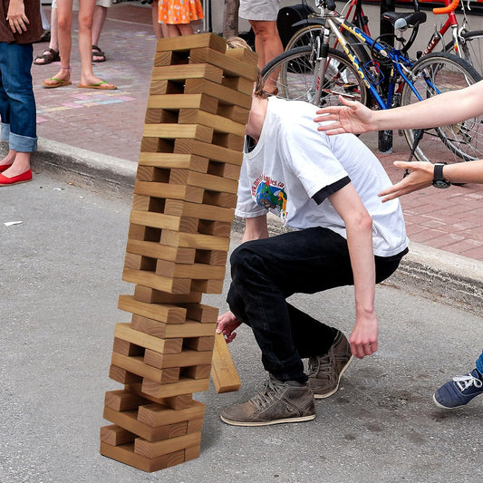 Juegoal Torre Gigante de Tumble de 54 Piezas Marrón para Adultos, N...