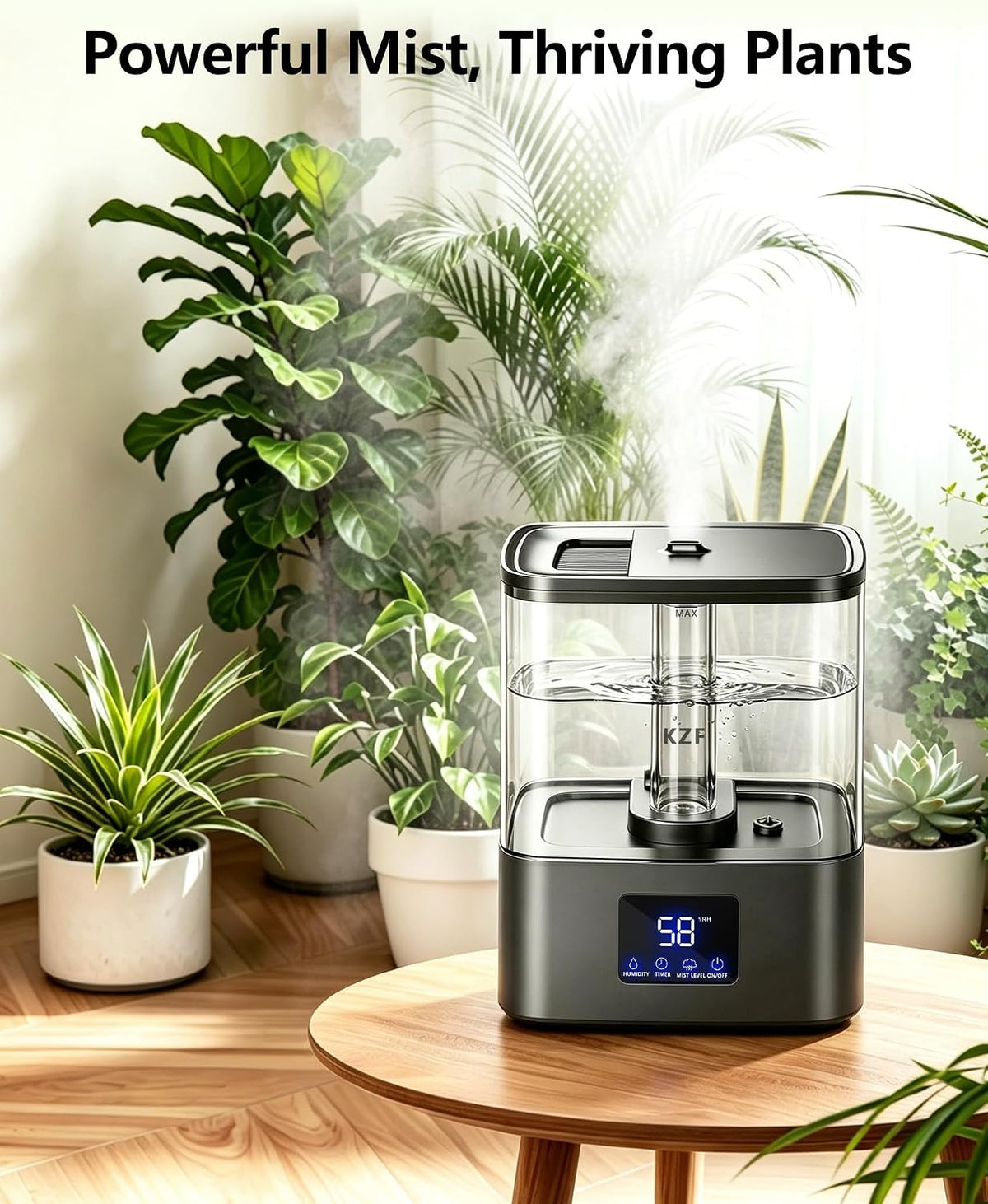 Humidificadores KZF para dormitorio, humidificador de niebla fría d...