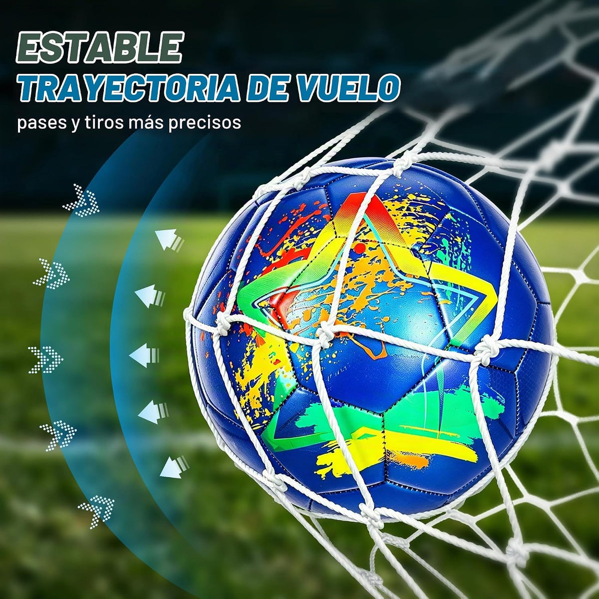 Champhox Balón de Fútbol Tamaño 4, Balones de Fútbol de Construcció...