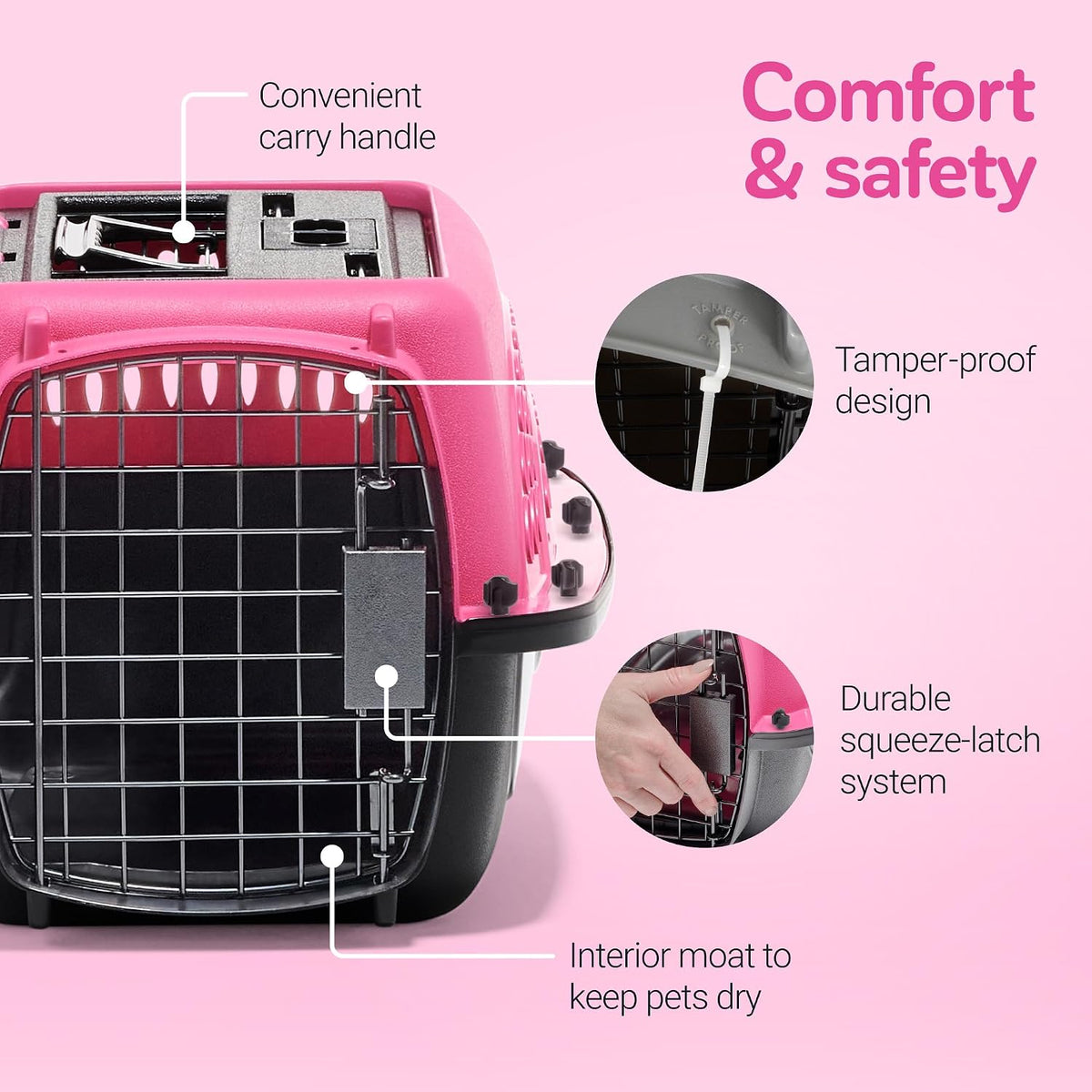 Petmate Jaulas para perros pequeños y transportadores para gatos, p...
