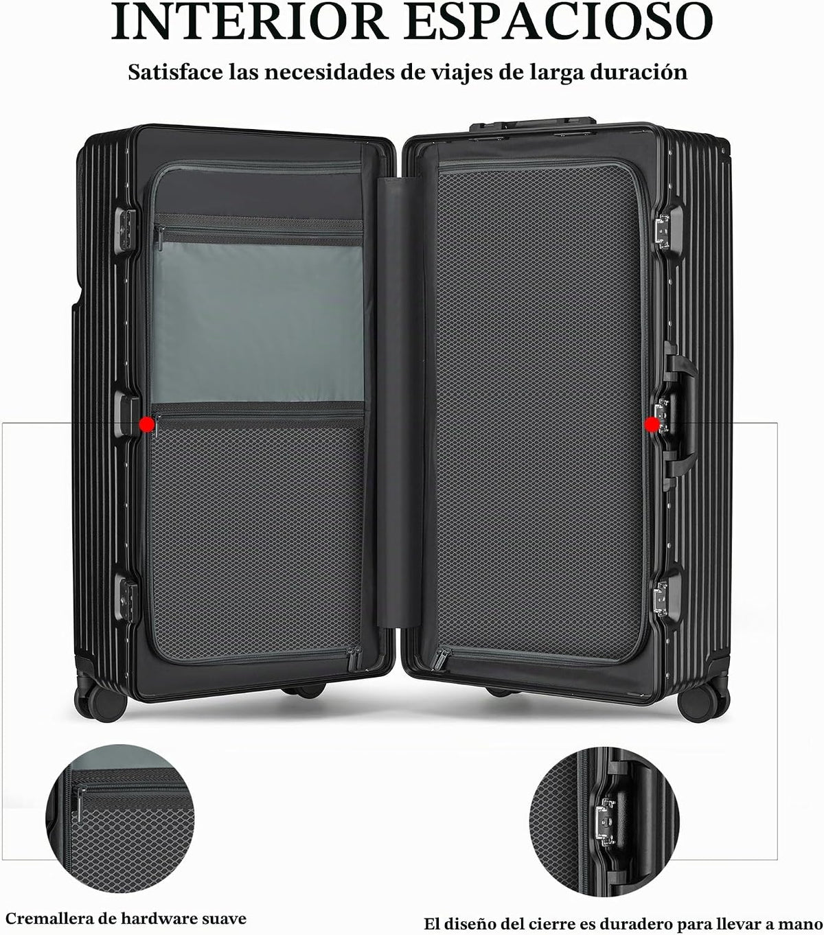 feilario Bolsillo frontal para equipaje a cuadros sin cremallera co...