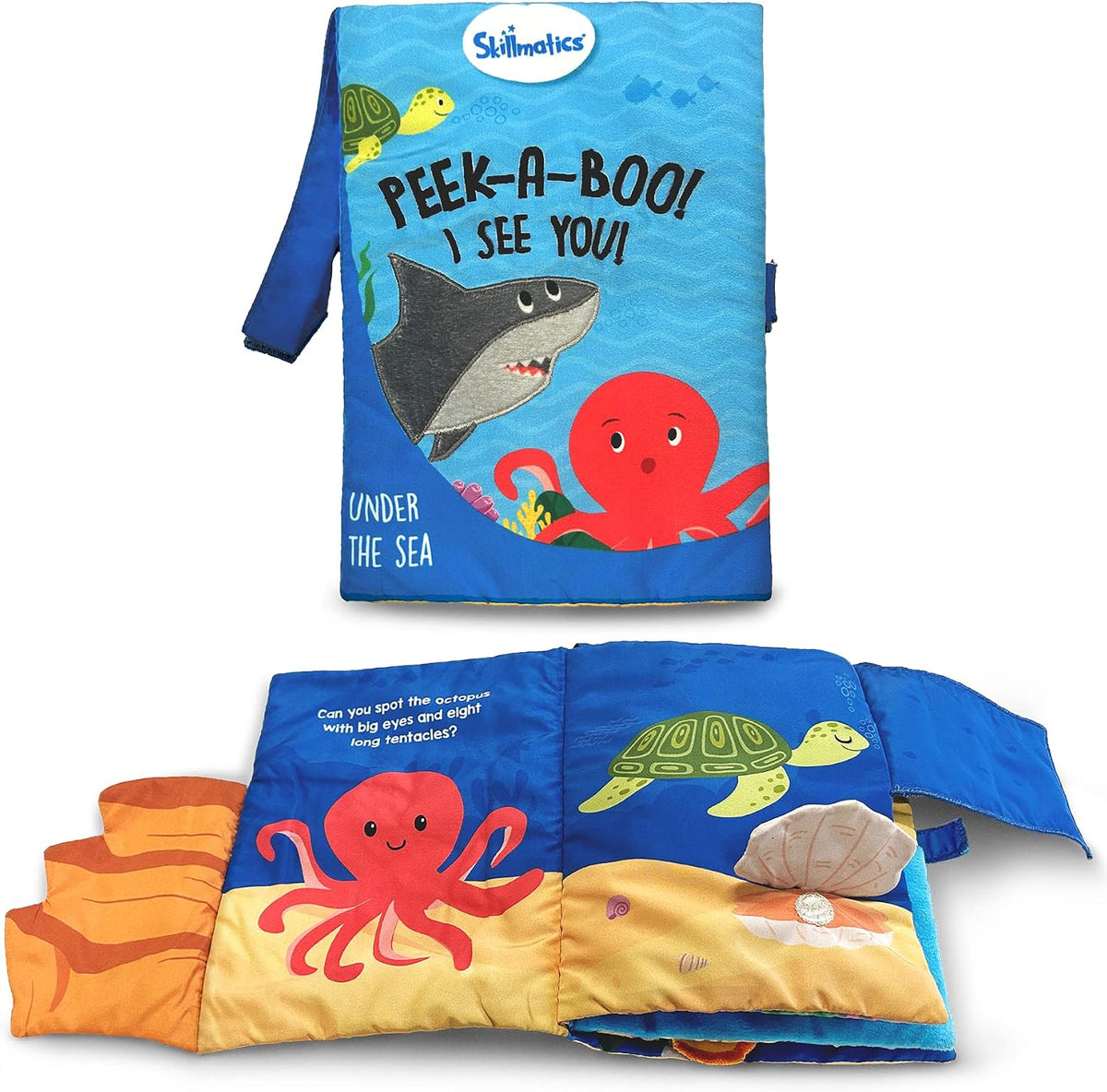 Skillmatics Peek-A-Boo - Libro de animales submarinos, libro de tel...