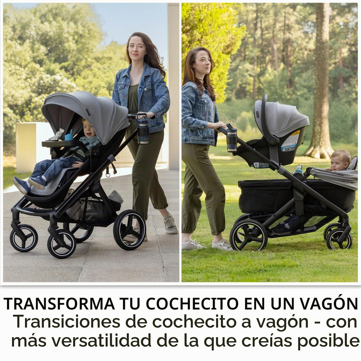 Evenflo Cochecito transformador a vagón sistema de viaje w\/LiteMax...