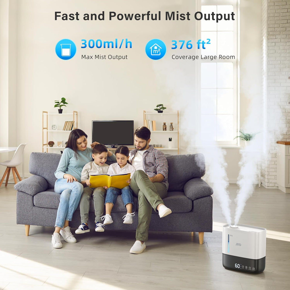 JRD \u2013 Humidificadores para dormitorio, humidificador ultrasóni...
