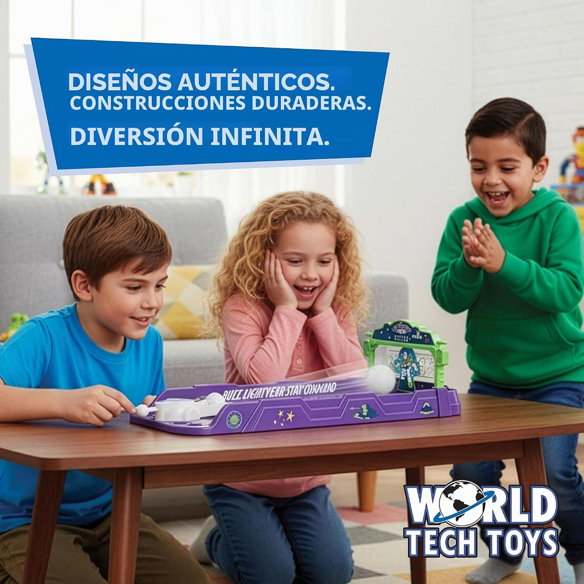 World Tech Toys Buzz Lightyear - Juego de fútbol - Lanzador y porte...