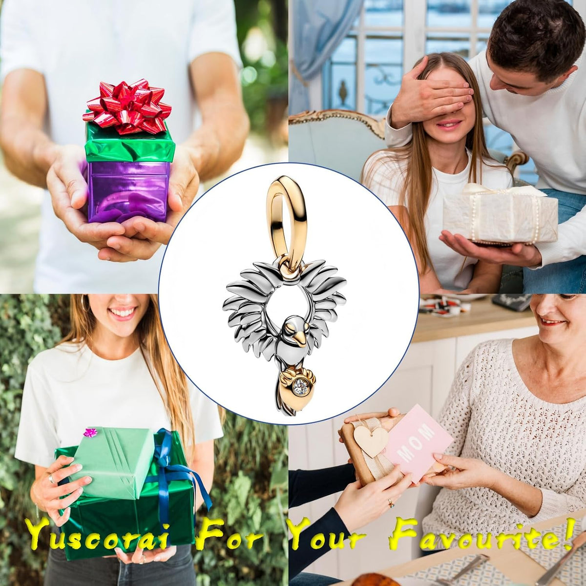 Yuscorai Bonitos dijes de moda para pulseras y collares, para cumpl...