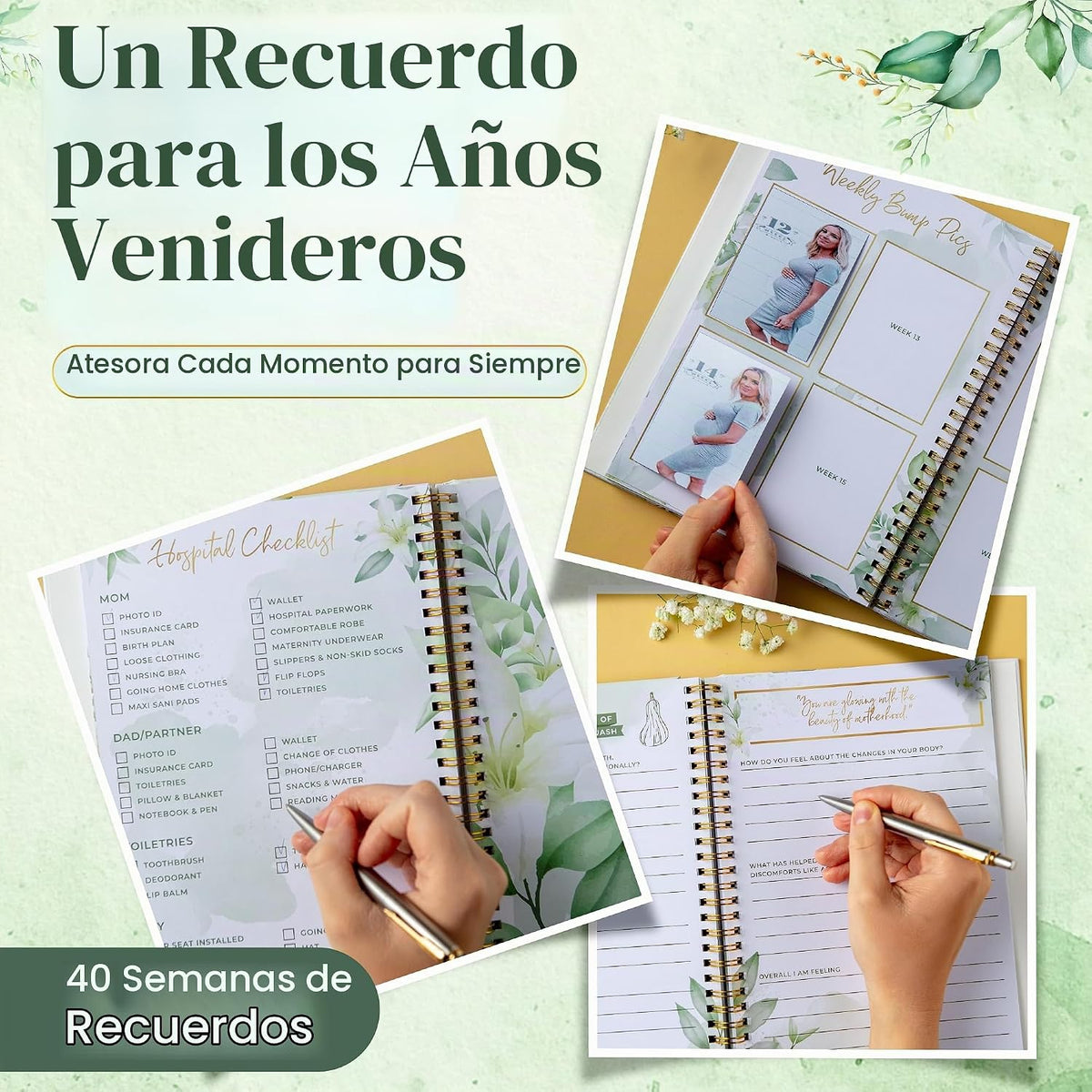 Lil Nuggets Diario de embarazo para madres primerizas 2026 \u2013 D...