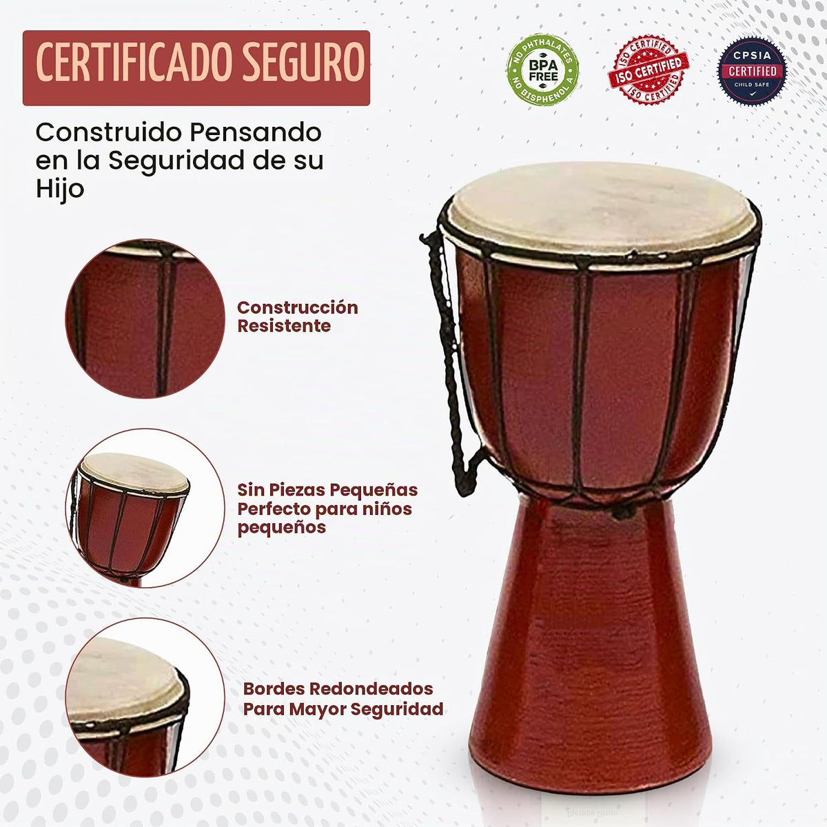 Tambores Djembe Drum Djembe es un tambor de copa cubierto de piel d...