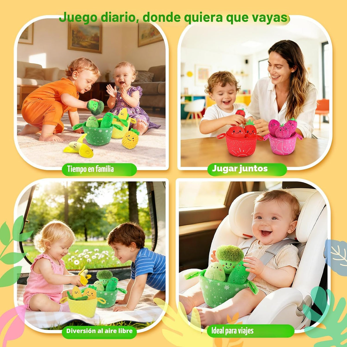 SAIMAND Juguetes para bebés de 6 a 12 meses, 16 piezas Montessori d...