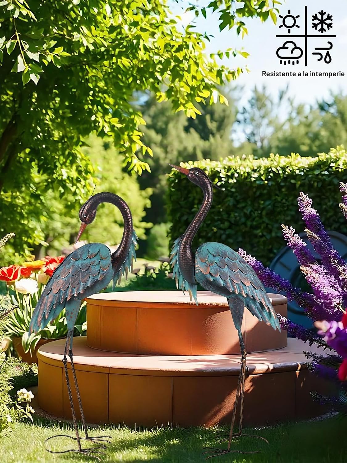 YEAHOME Estatuas de Decoración de Jardín para Exteriores, 40"\/...