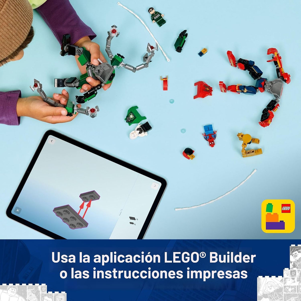 LEGO Marvel Mech Battle: Spider-Man vs. Doc Ock - Juguetes de const...