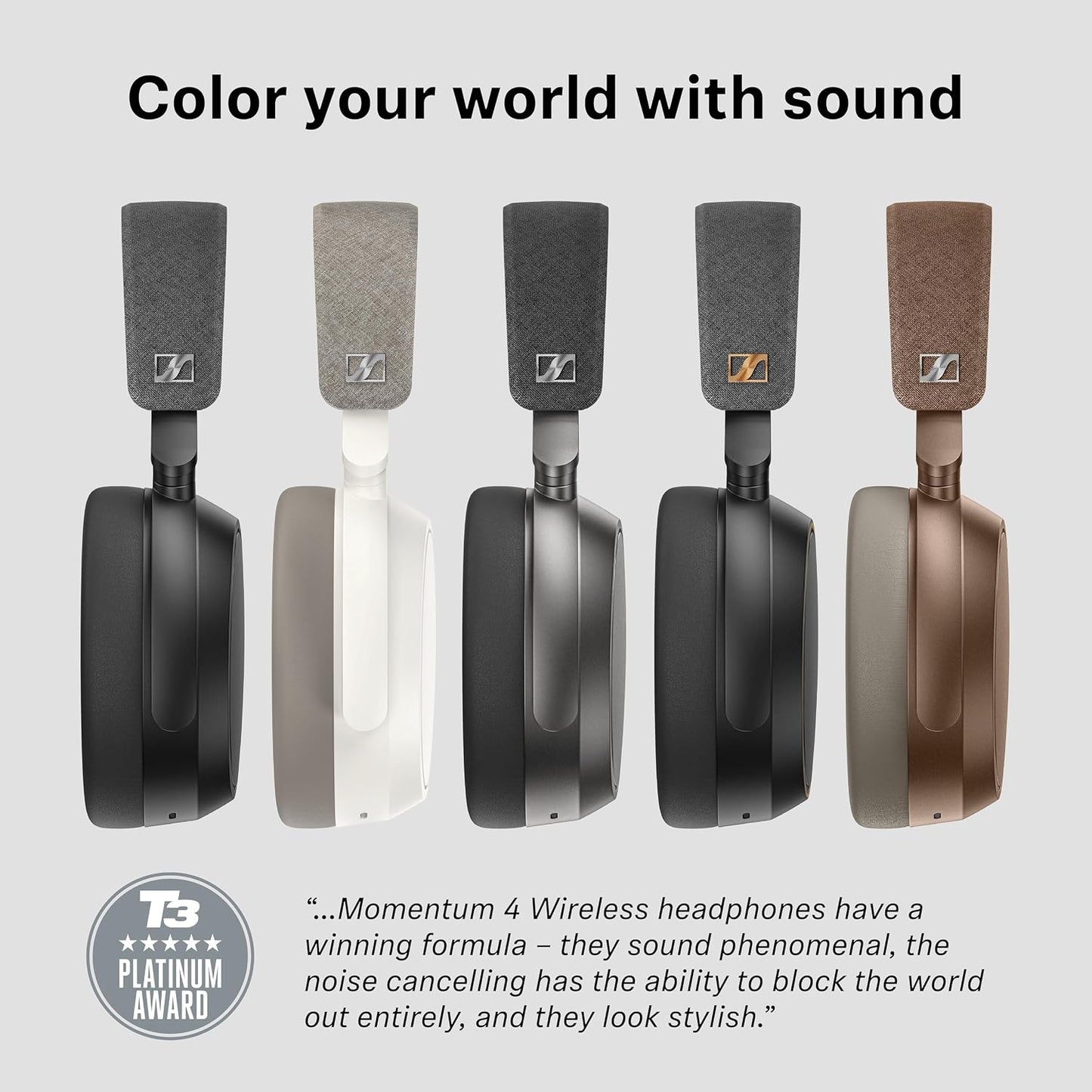 Sennheiser MOMENTUM 4 Wireless - Auriculares inalámbricos con cance...