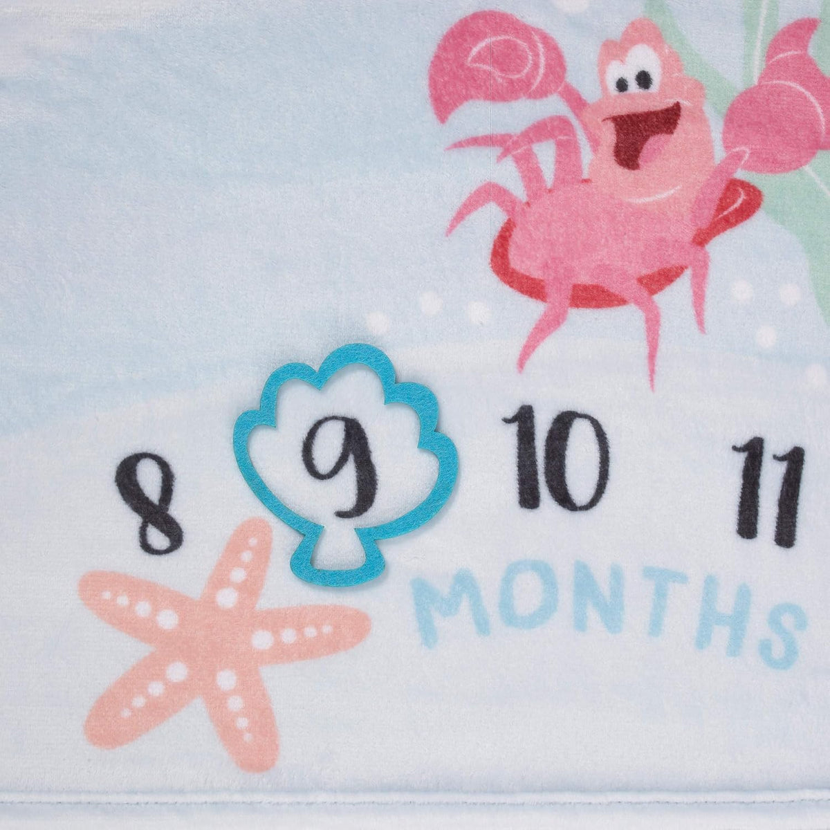 Disney La Sirenita Ariel, Aguamarina, Rosa y Verde, Manta de Bebé S...