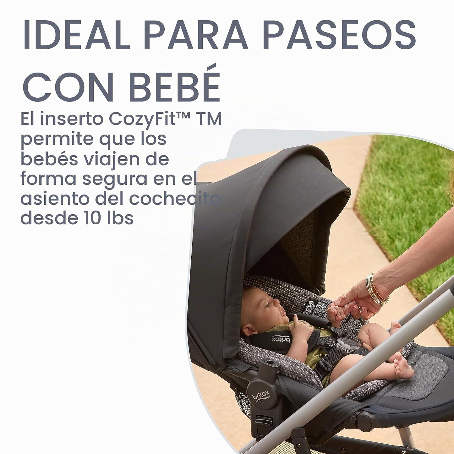 Britax Grove™ Cochecito Modular, Cochecito Ligero con Inserto CozyF...