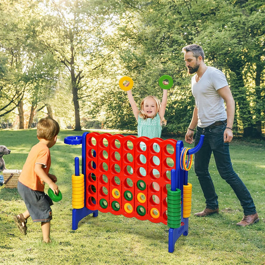 HONEY JOY Juego gigante gigante de 4 a puntuación, 3 en 1 para inte...