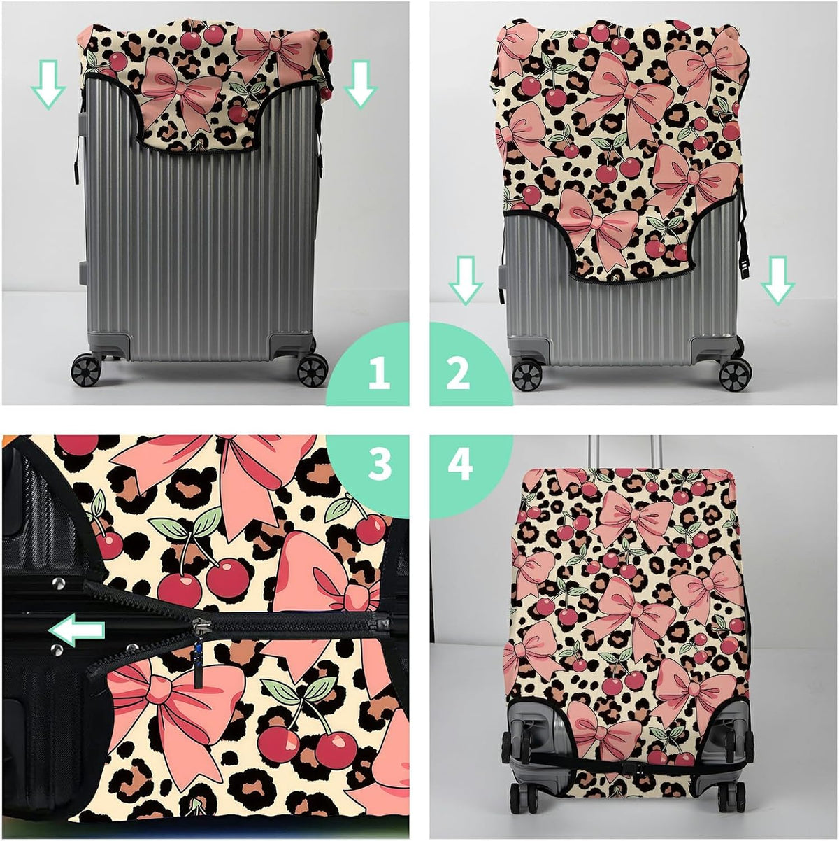 Funda de equipaje protector de maleta + etiqueta de equipaje, funda...