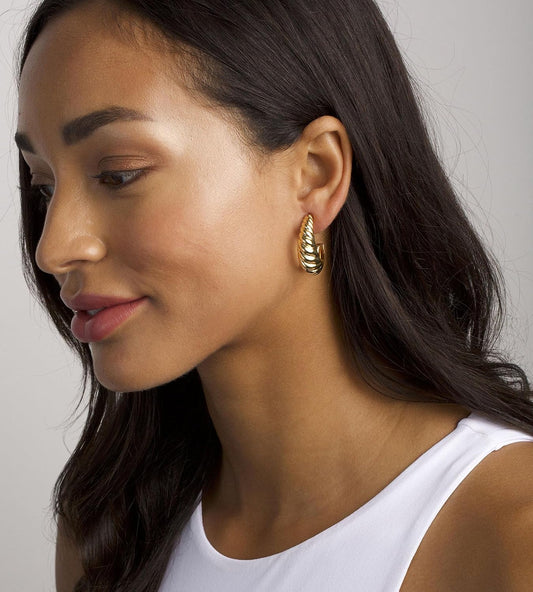 Conjunto de Aretes de Aro Dorados para Mujeres, 18 Pares Hipoalergé...