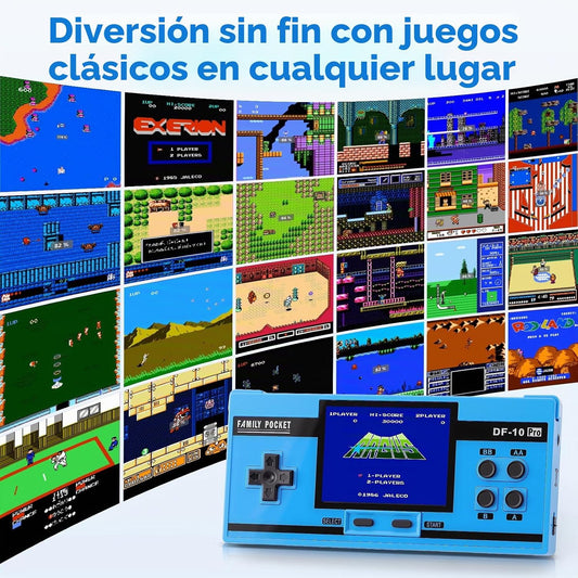 Juego de mano para niños, 10 juegos clásicos retro precargados, pan...