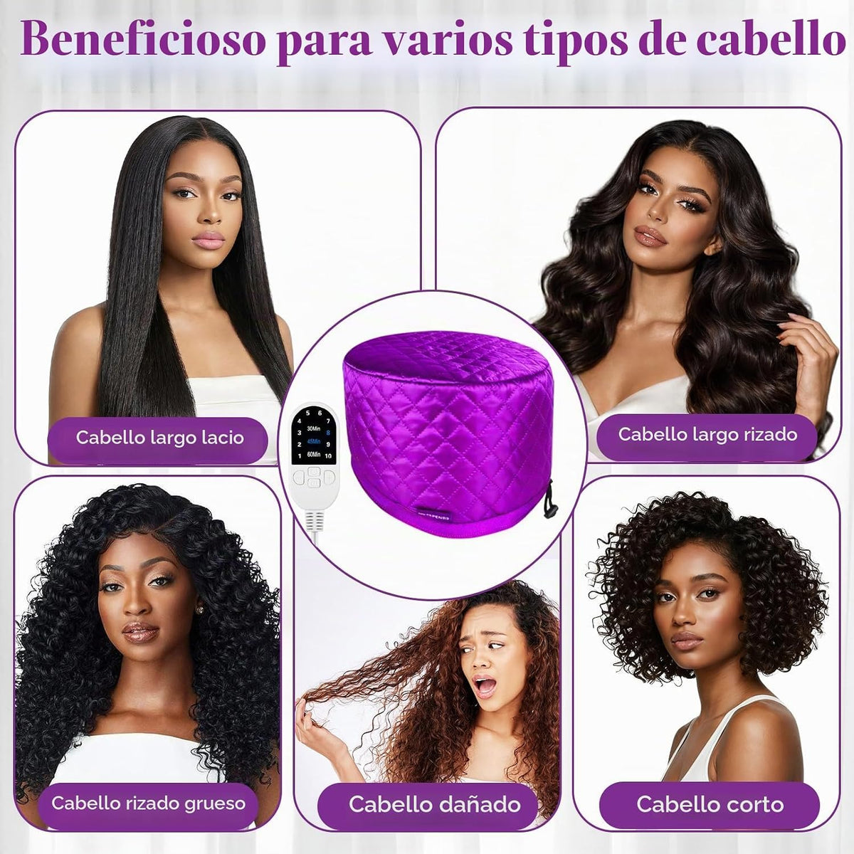 TEPENAR Vaporizador de cabello para acondicionamiento profundo: tap...