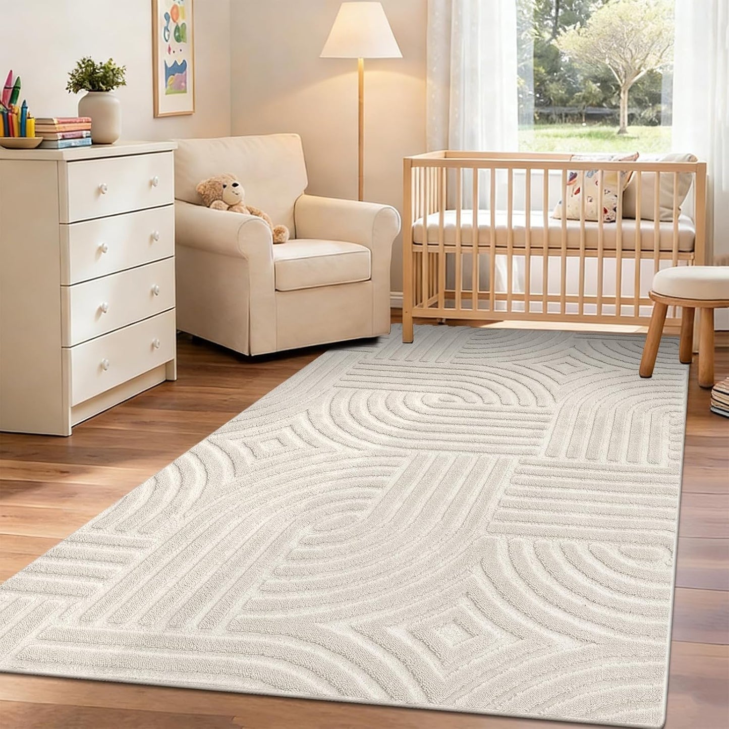 Pauwer Alfombras lavables para sala de estar, de 3 x 5 pies, modern...