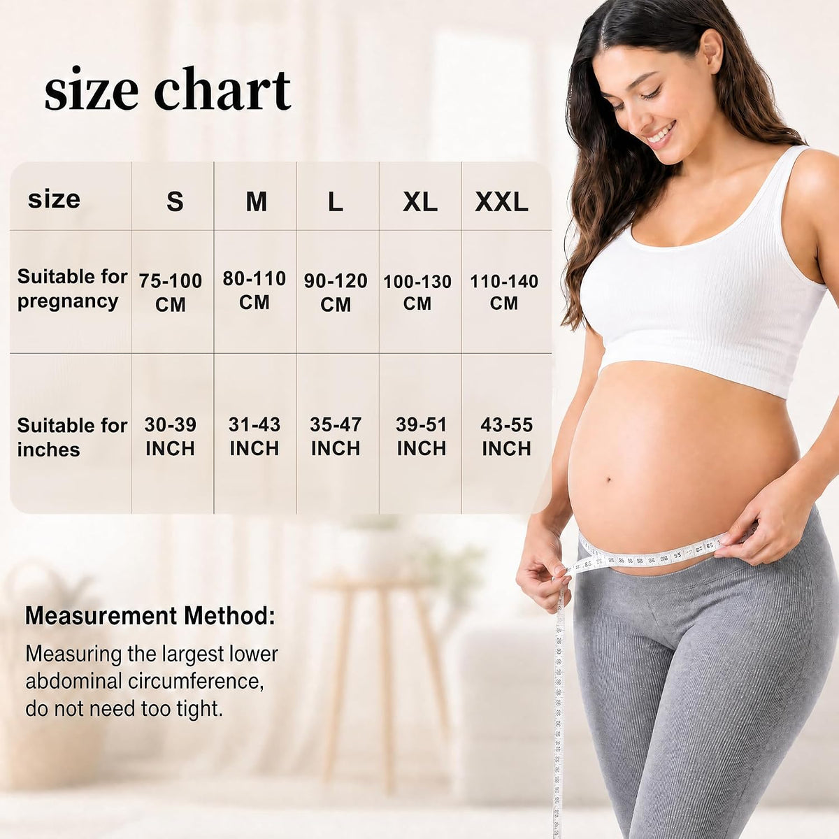 GLIDESMOOTH - Banda para el vientre para embarazo, cinturón de apoy...