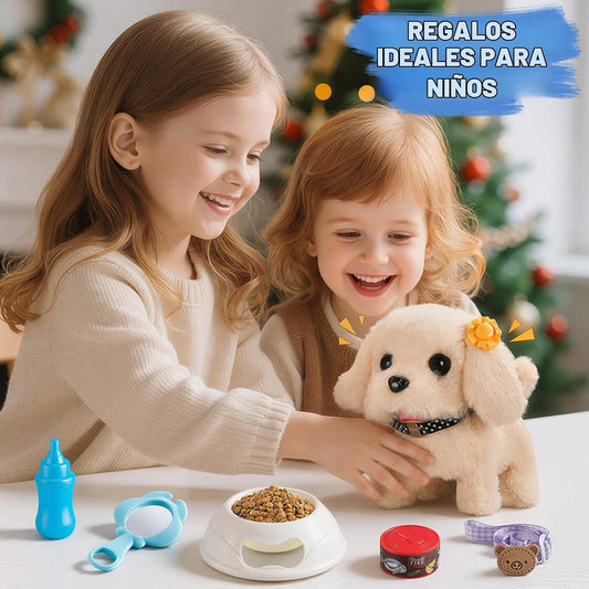 16 piezas de juguetes de perro robot para niños, juguetes para niño...