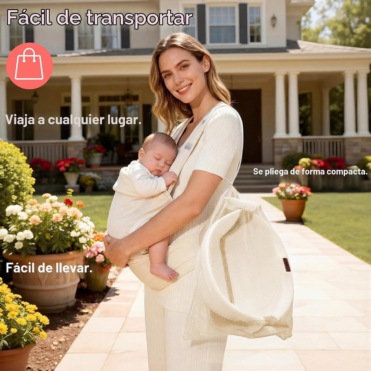 Bañera plegable para bebé, bañera grande con termómetro | Bañera es...