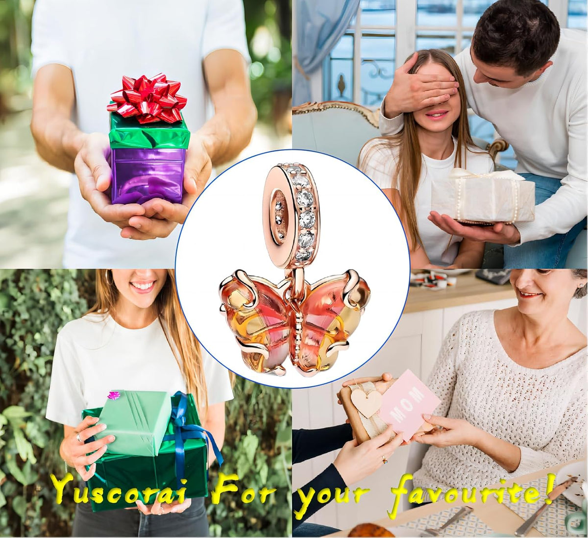 Yuscorai Bonitos dijes de moda para pulseras y collares, para cumpl...