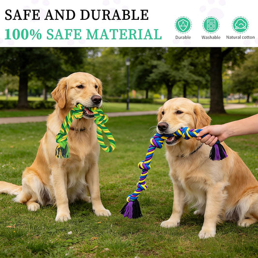 AmaCielo Juguetes de cuerda para perros para masticadores agresivos...