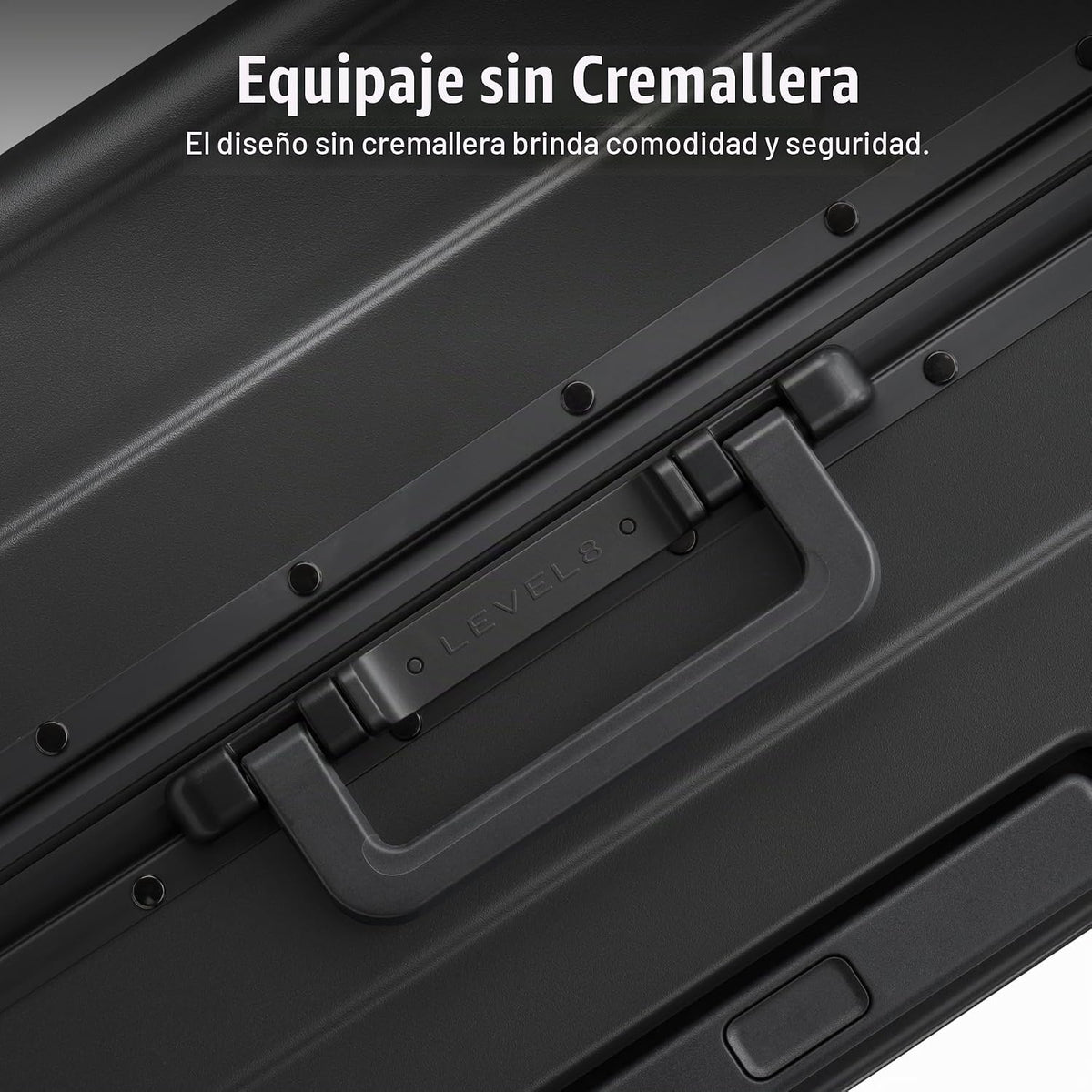 LEVEL8 Maletas rígidas de equipaje sin cremallera con ruedas girato...