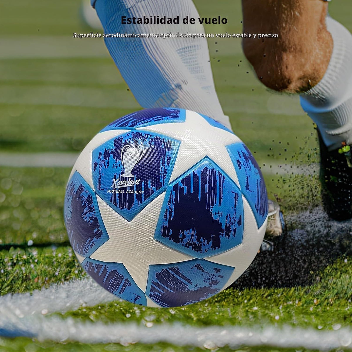 XAVOLENT Balón de fútbol profesional Tamaño 5,4 | Pelota de entrena...