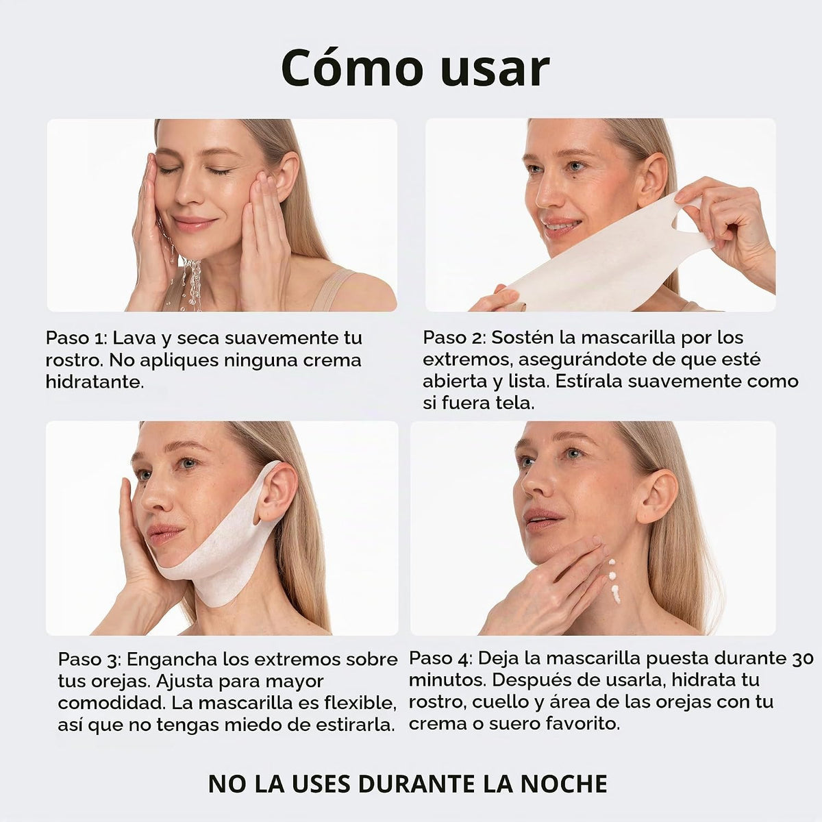 Máscara de Levantamiento de Línea V MAREE con PDRN ADN de Salmón \u...