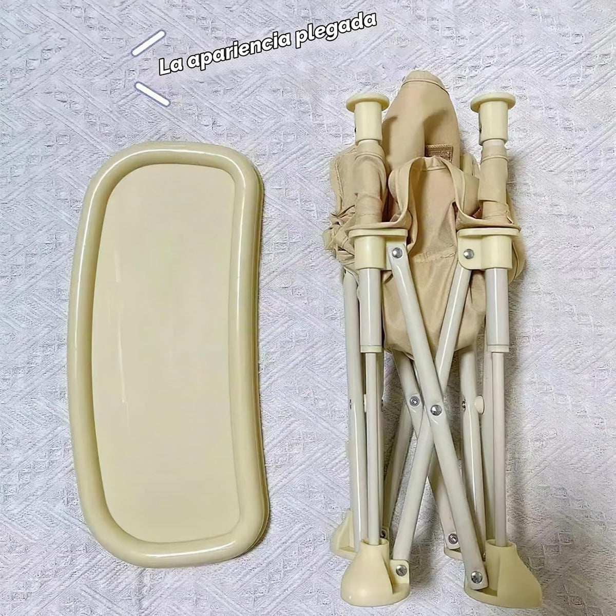 Silla de comedor plegable portátil para bebé, silla alta al aire li...