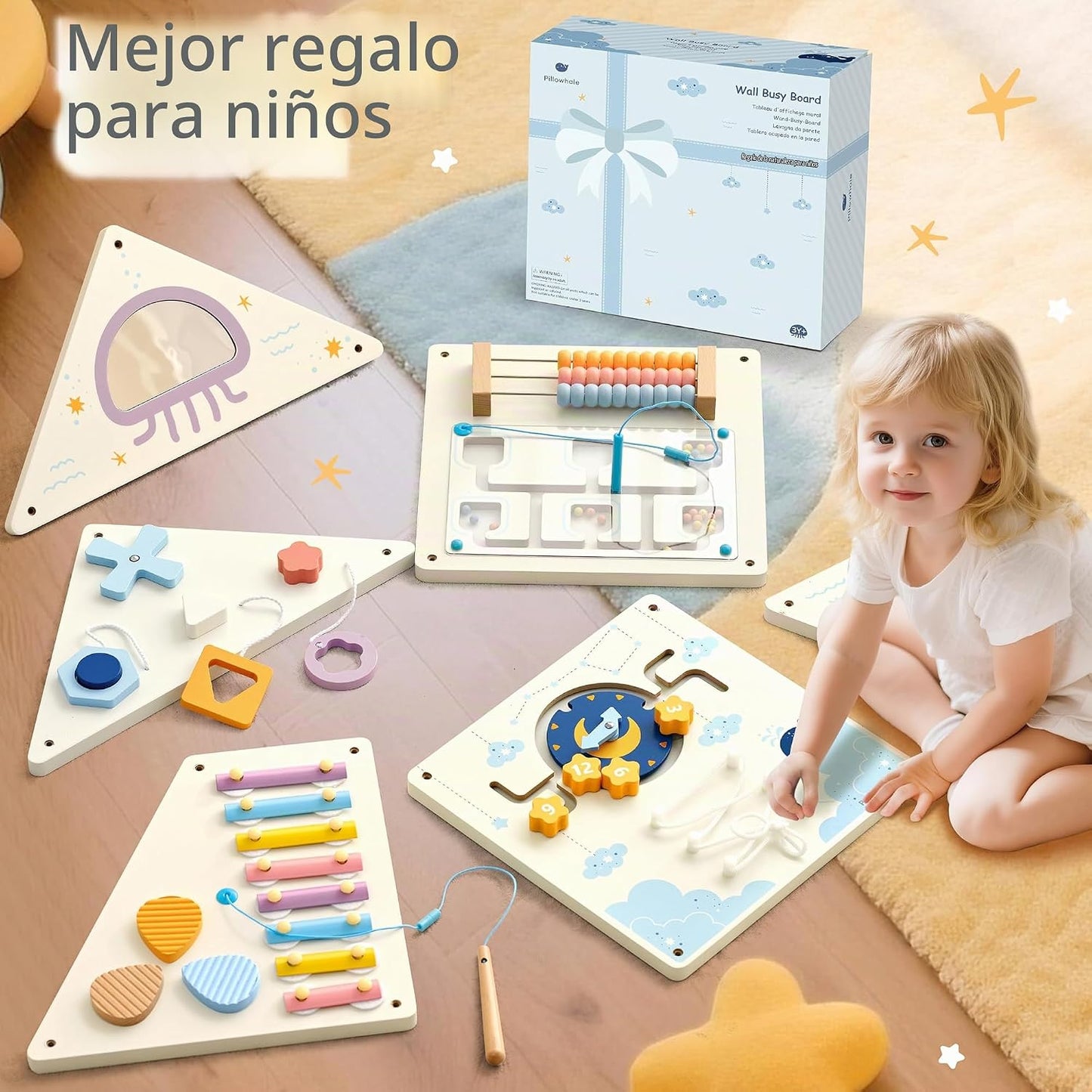 Pillowhale Tangram - Paneles de Tablero Ocupado de Actividades de P...