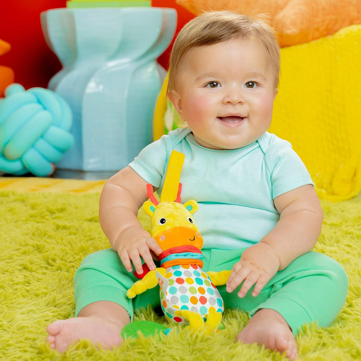 Bright Starts Pull, Play & Boogie - Juguete de actividad musica...