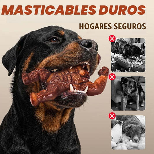 PETSTA Juguetes indestructibles para perros masticadores agresivos,...