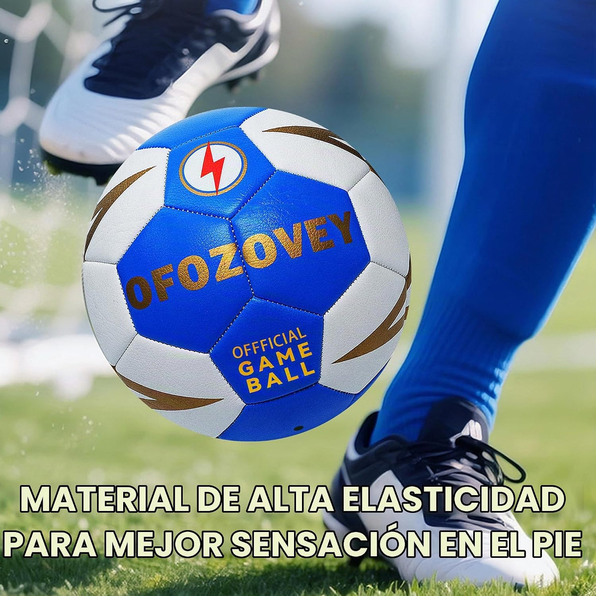 OFOZOVEY Balón de fútbol tamaño 3, 4, 5, paquete de dos, fútbol clá...