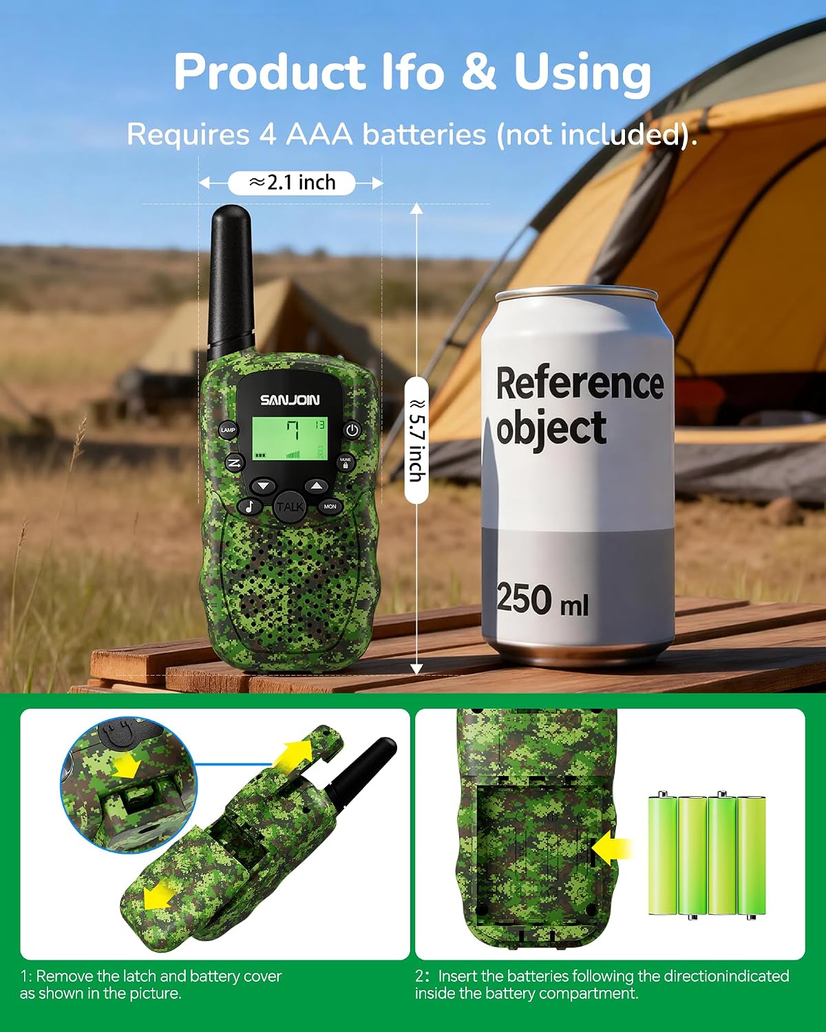 Walkie Talkies para Niños Rellenos de Media Juguetes para Niños y N...