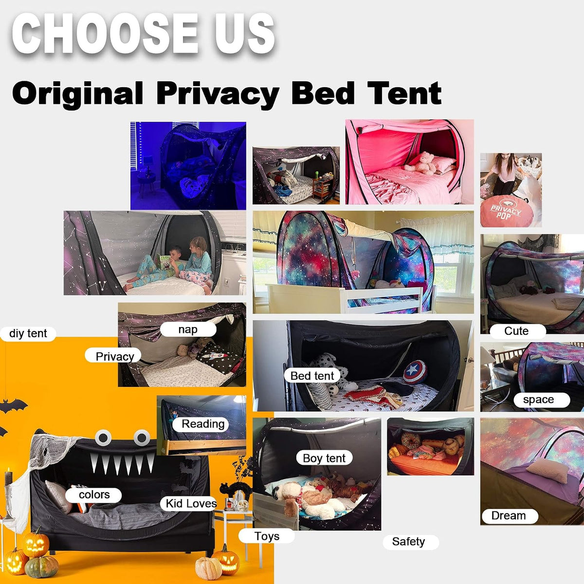 Tienda de campaña desplegable Eclipse de Privacy Pop con cortinas p...