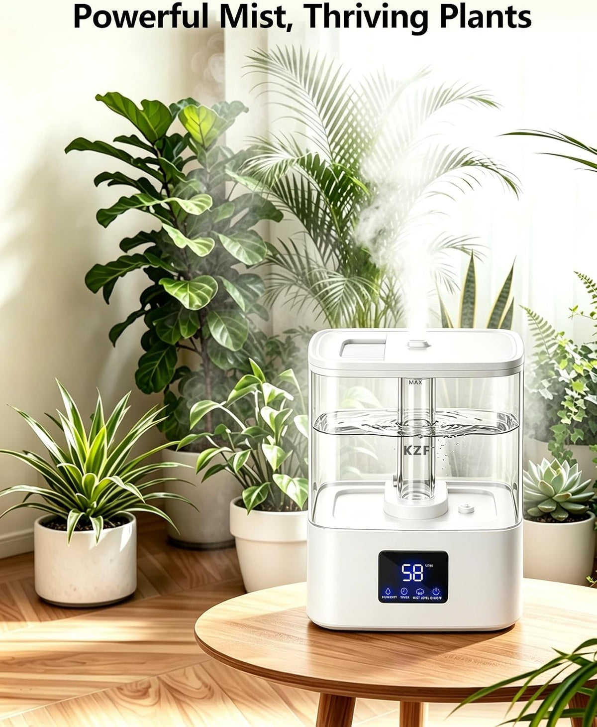 Humidificadores KZF para dormitorio, humidificador de niebla fría d...