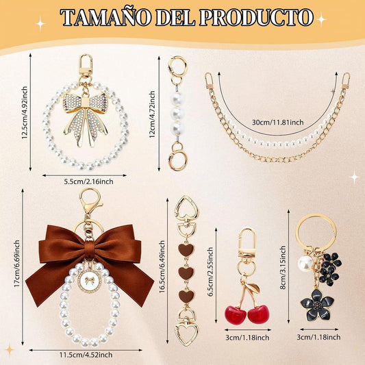 Sylixonae Juego de 7 piezas de accesorios para monedero con extenso...