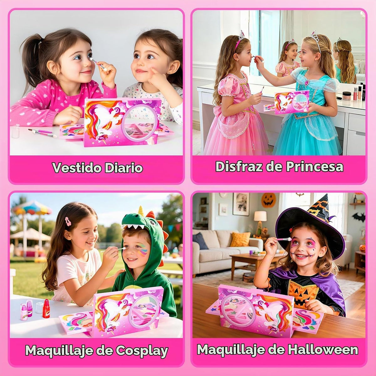 ULOVEME Kit de Maquillaje Real para Niñas Pequeñas - Real, No Tóxic...