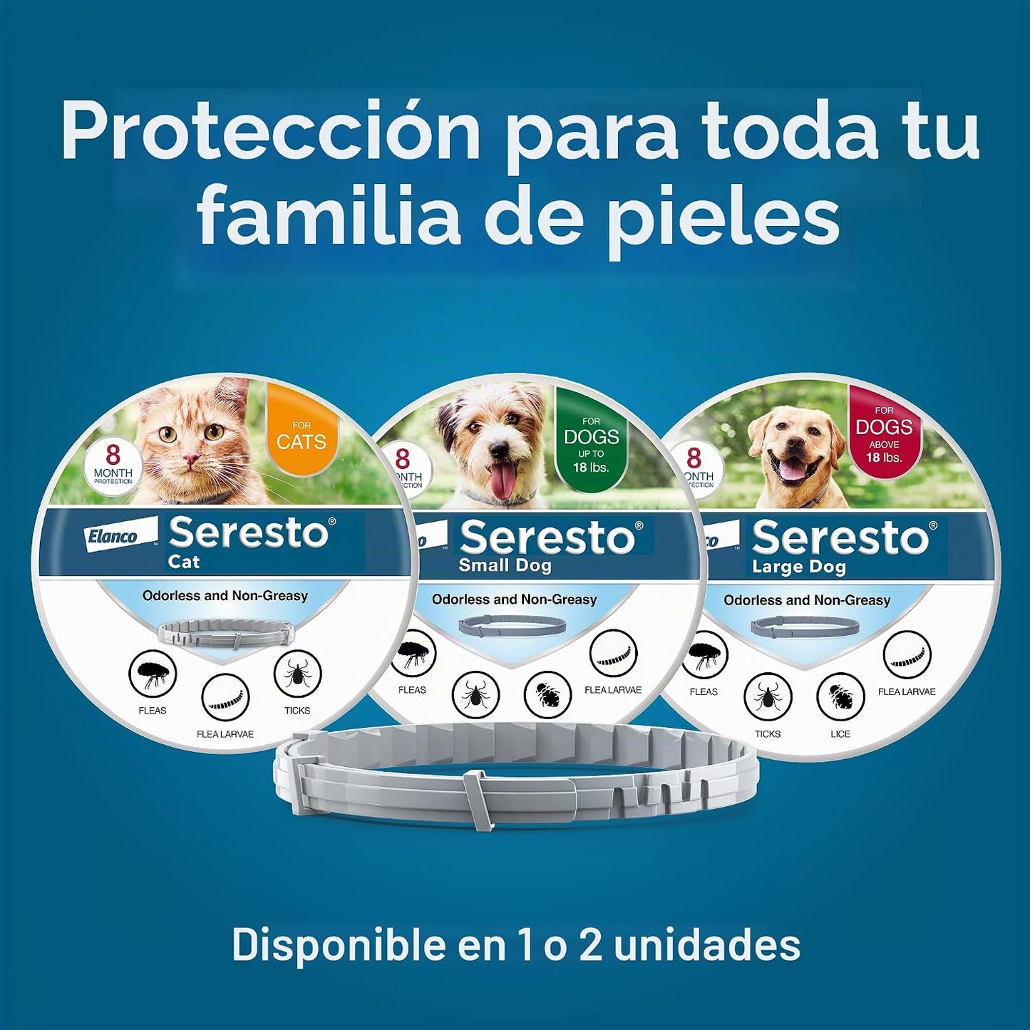 Seresto Collar de Tratamiento y Prevención de Pulgas y Garrapatas R...