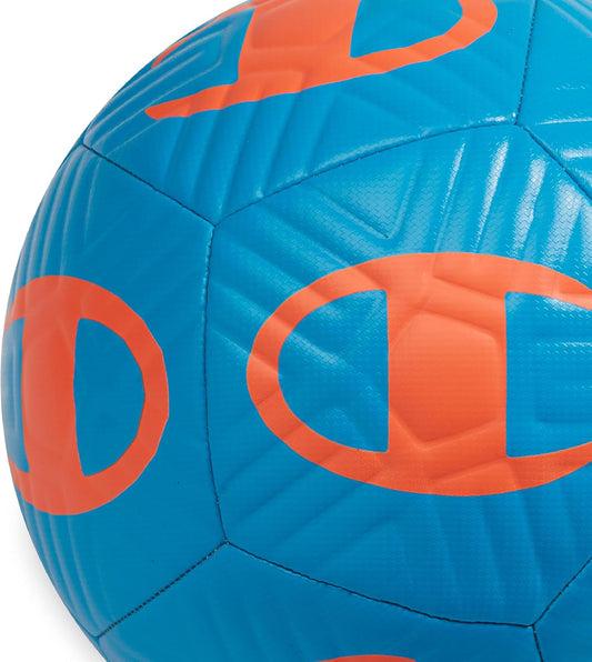 Champion Playmaker Logo Balón de fútbol desinflado con bomba, balón...