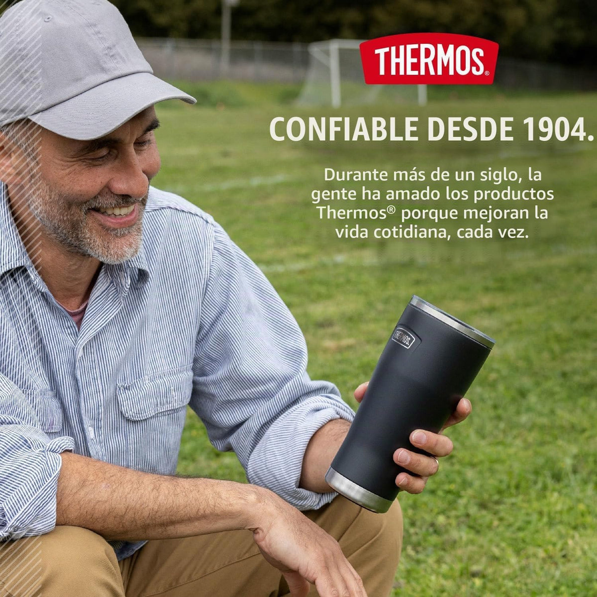 THERMOS ICON SERIES, vaso de acero inoxidable con cierre deslizante...